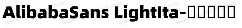 AlibabaSans LightIta字体转换